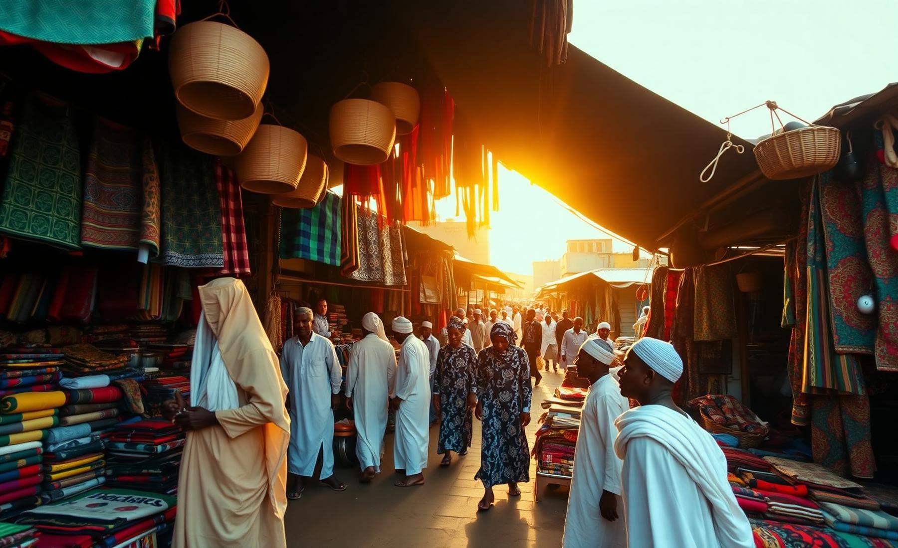 Local market scene